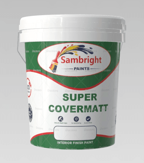 Sambright Super Covermatt Flat Emulsion 20L Paint Bucket - Anti-Glare Gypsum Ceiling Paint Ruiru Membley